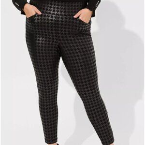 🖤🤍 Torrid Studio Pixie Luxe Ponte Skinny Pant – Black Houndstooth | 3R (22/24)